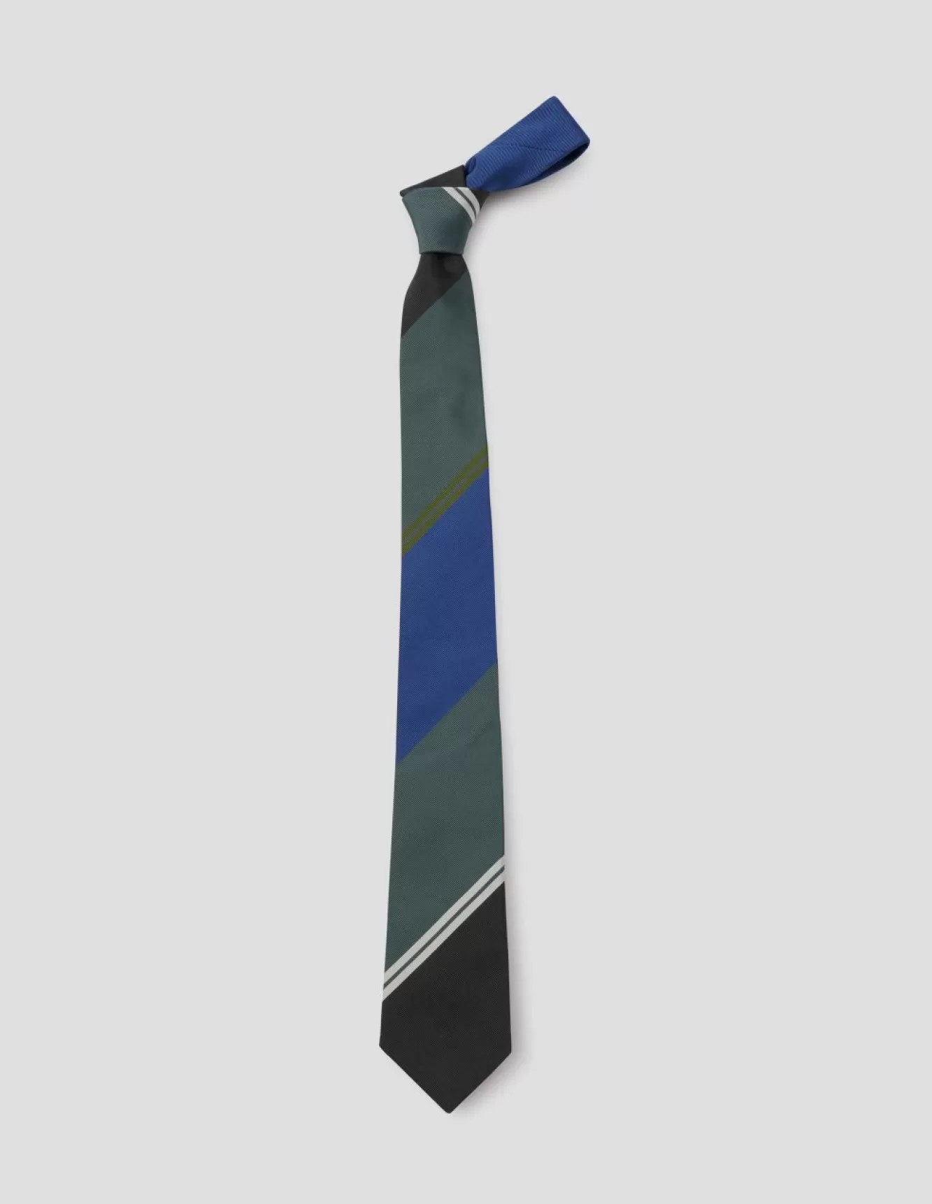 Margaret Howell BLOCK STRIPE TIE MOLETEALGRASS Shop