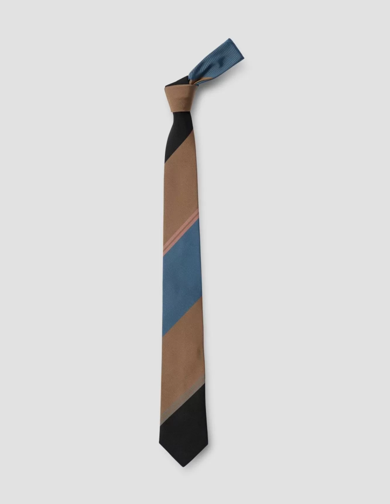 Margaret Howell BLOCK STRIPE TIE BLACKCAMELROSE Best Sale