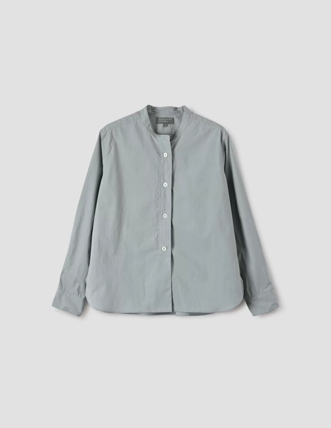 Margaret Howell BUTTON THROUGH COLLARLESS SHIRT Cloud Outlet