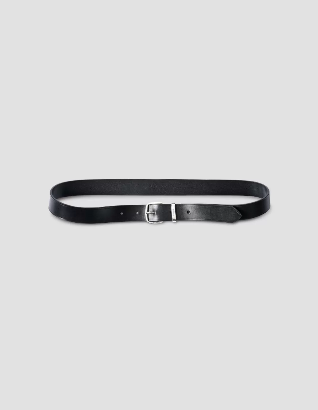 Margaret Howell CLASSIC SILVER BUCKLE BELT Black Best