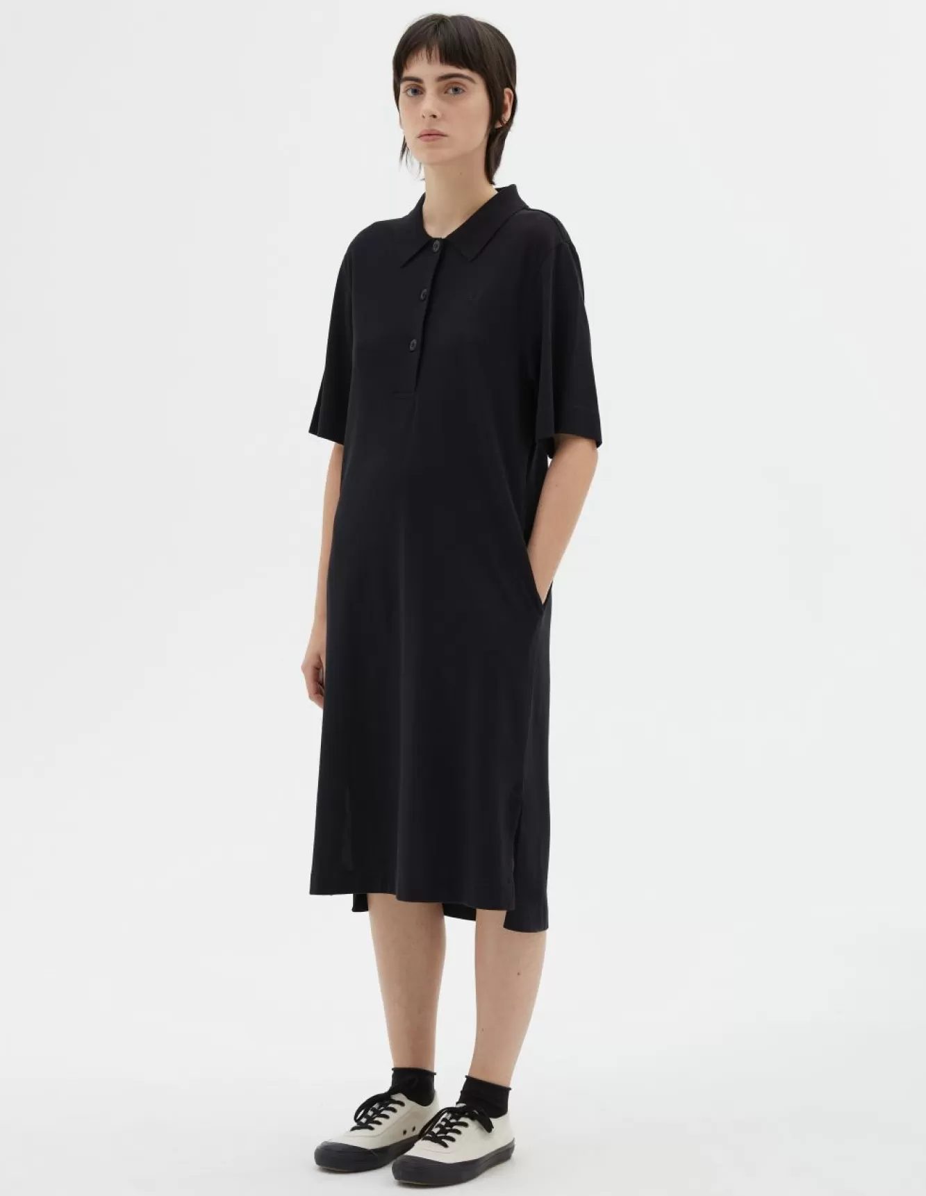 Margaret Howell FRED PERRY POLO DRESS Black Discount