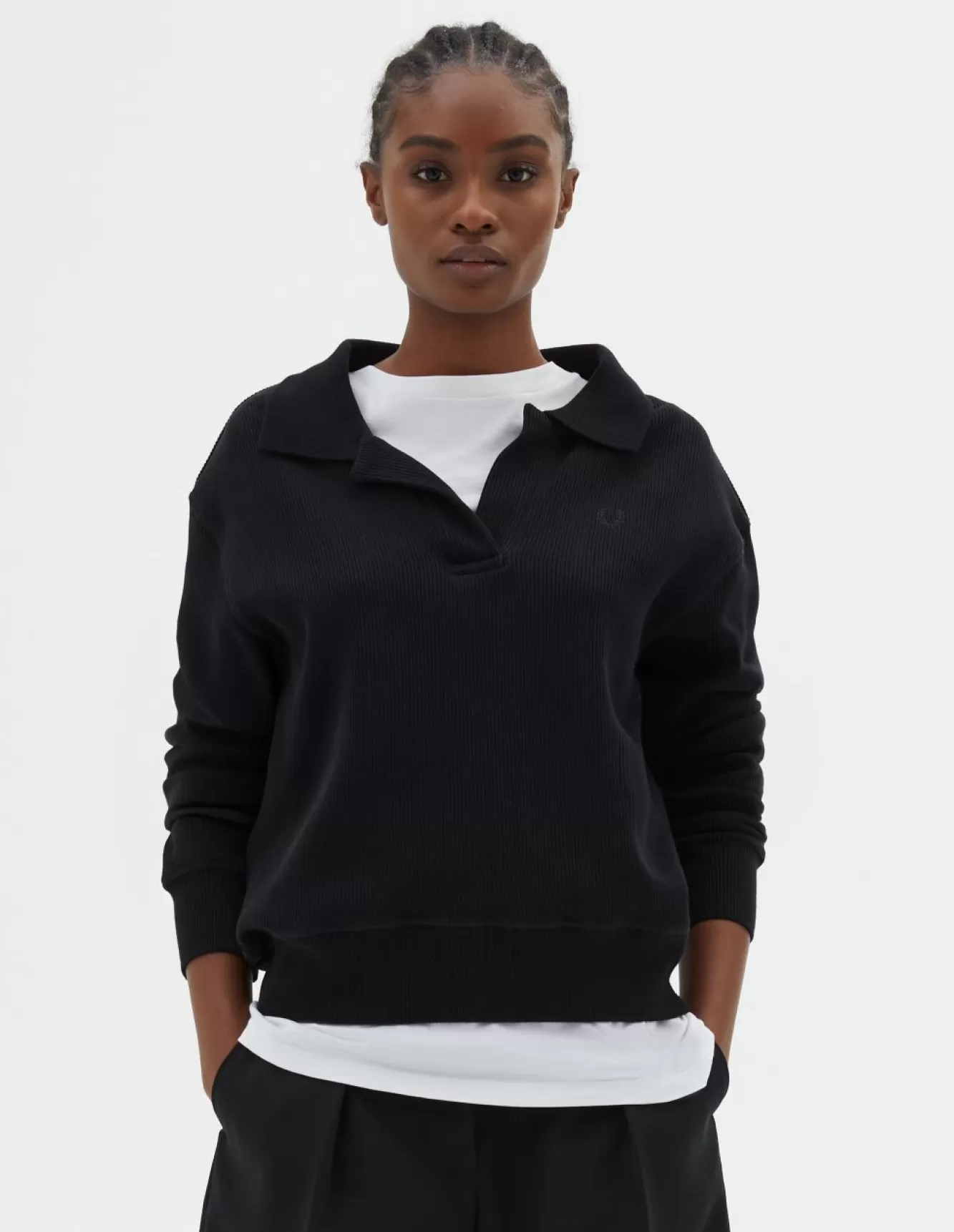 Margaret Howell FRED PERRY SWEATSHIRT Black Sale