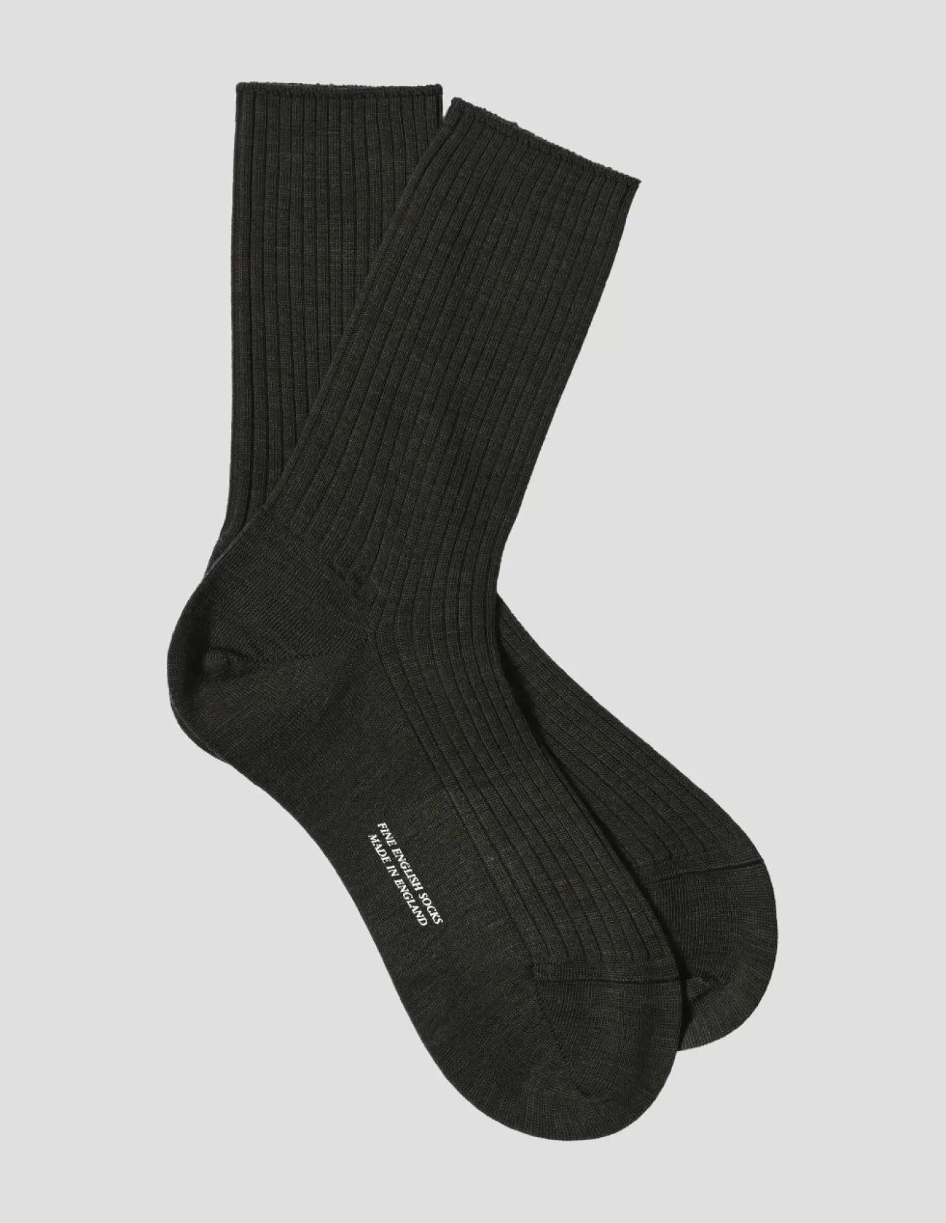 Margaret Howell FULL RIB SOCK Dark Olive Store