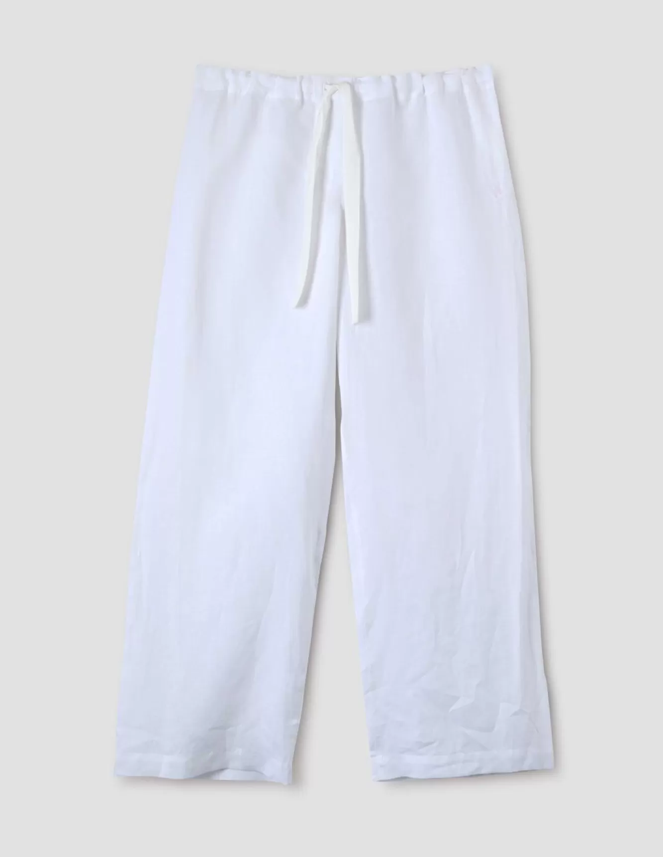 Margaret Howell GATHERED BACK PJ TROUSERS White Best Sale