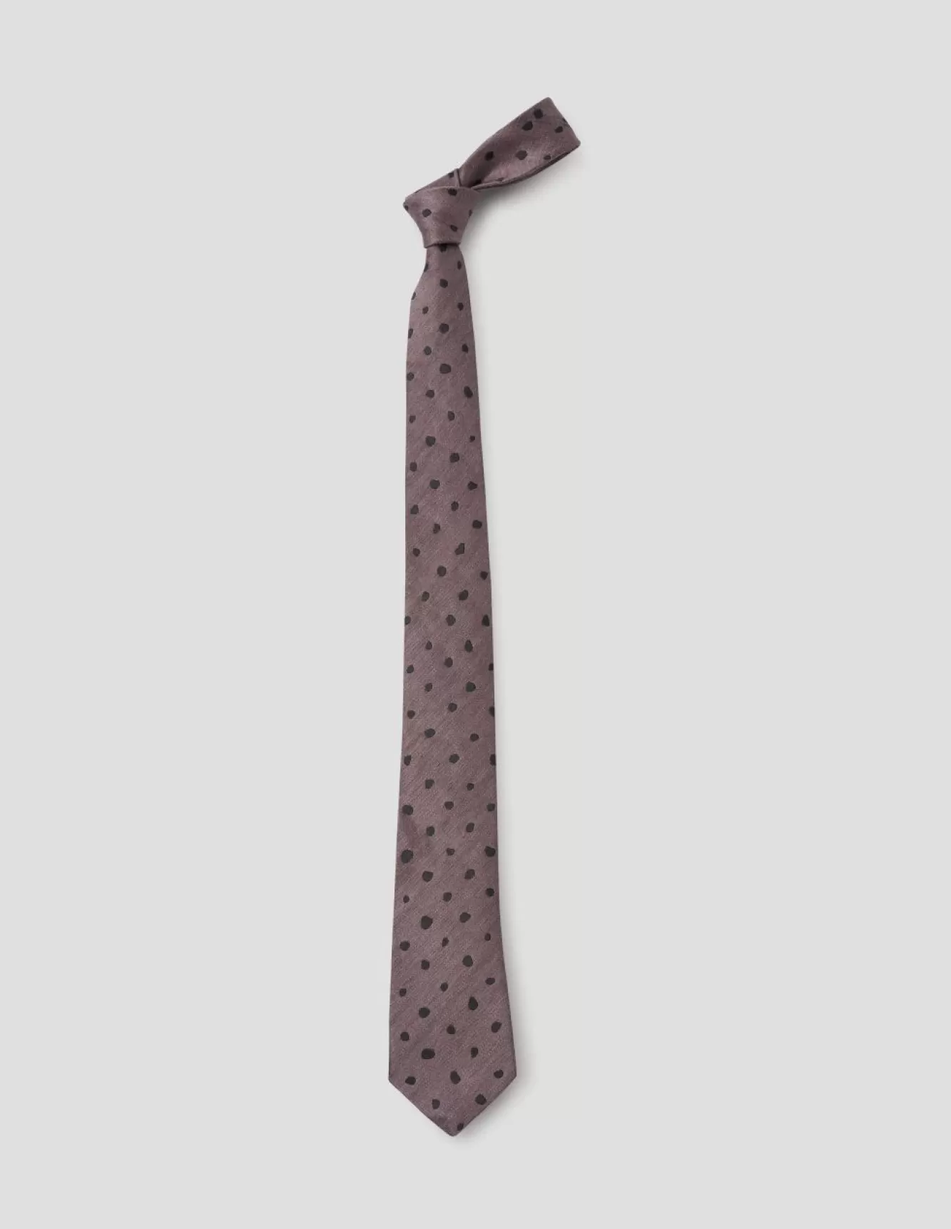 Margaret Howell HAND DRAWN SPOT TIE DUSTY PINKCHARCOAL Online