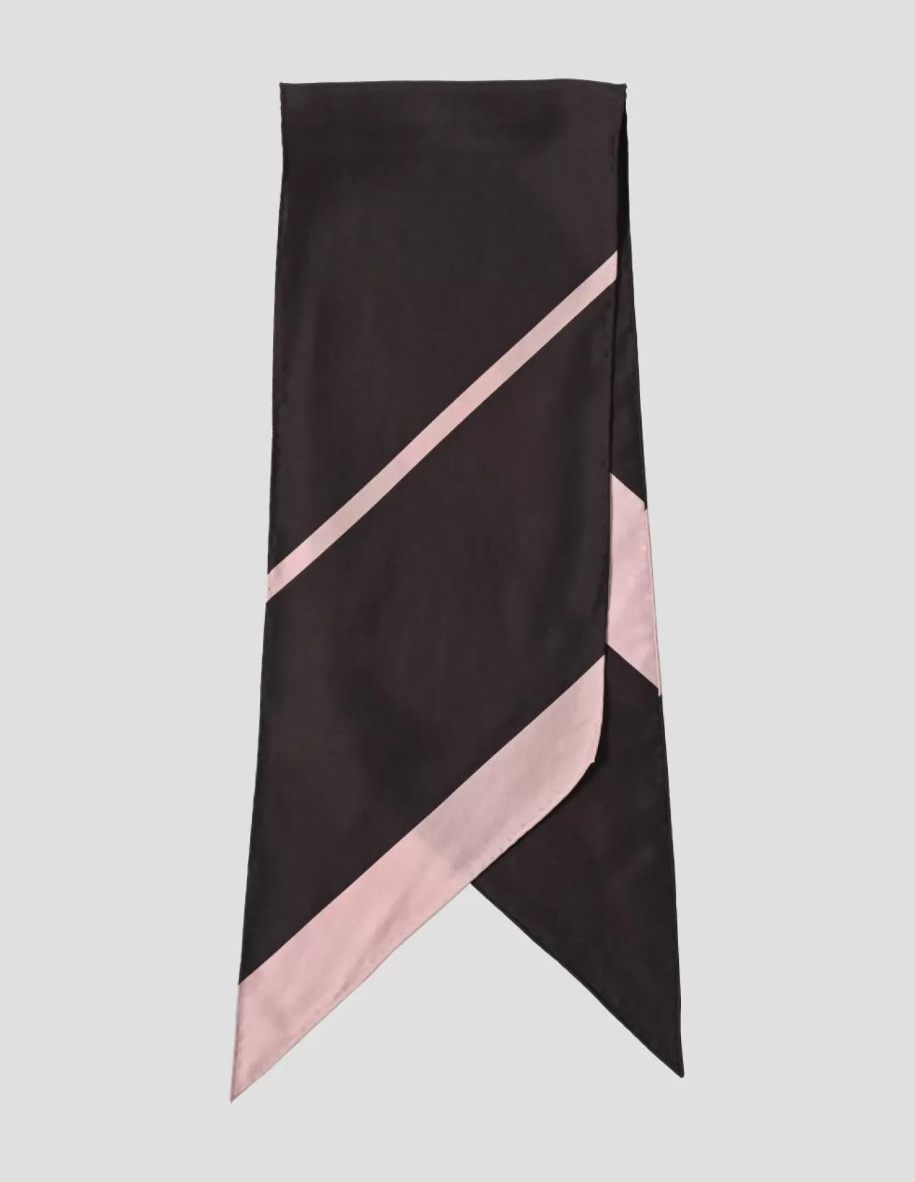 Margaret Howell IRREGULAR STRIPE SCARF MAHOGANYPALE PINK Sale