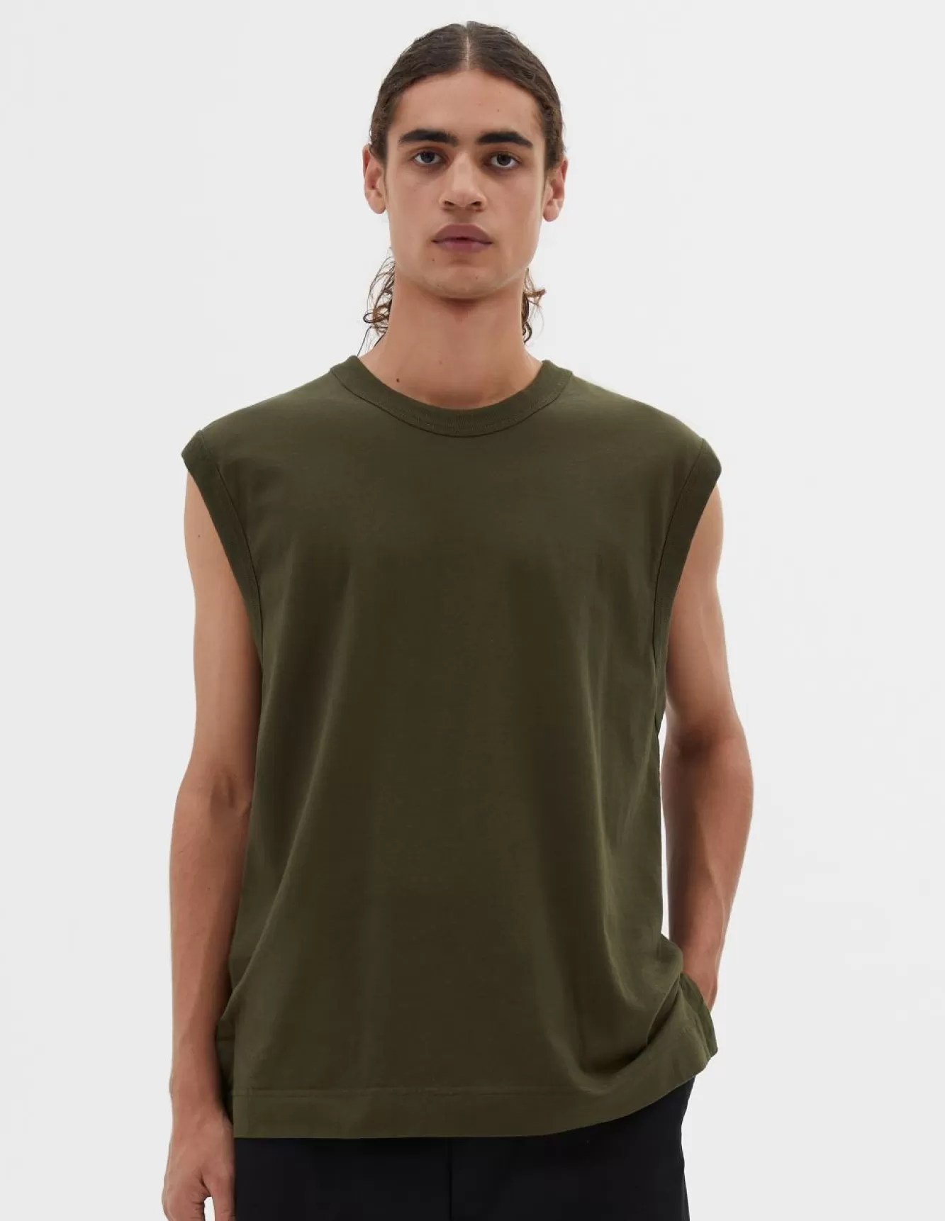 Margaret Howell MHL. GYM VEST Seaweed Online