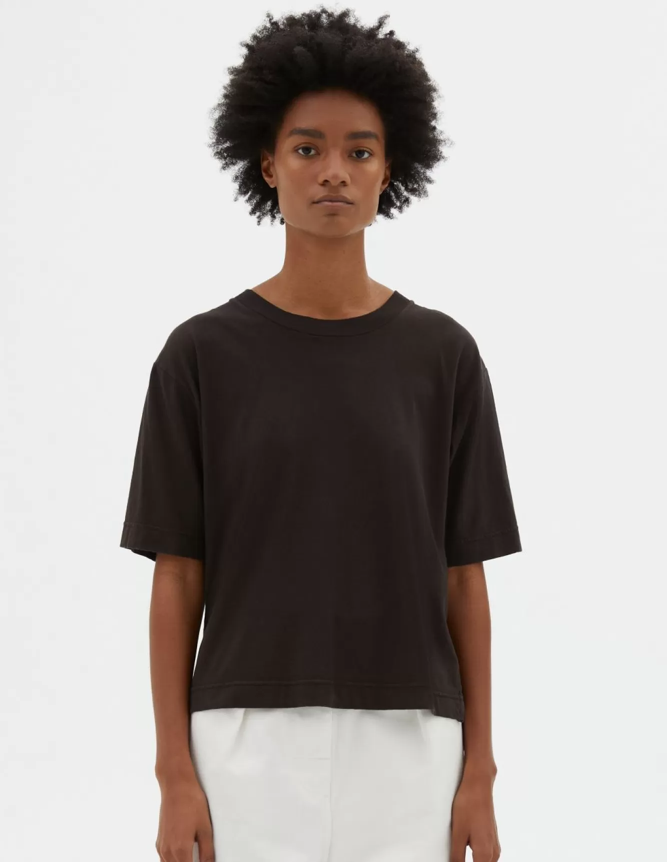 Margaret Howell MHL. SIMPLE T SHIRT Ebony Sale