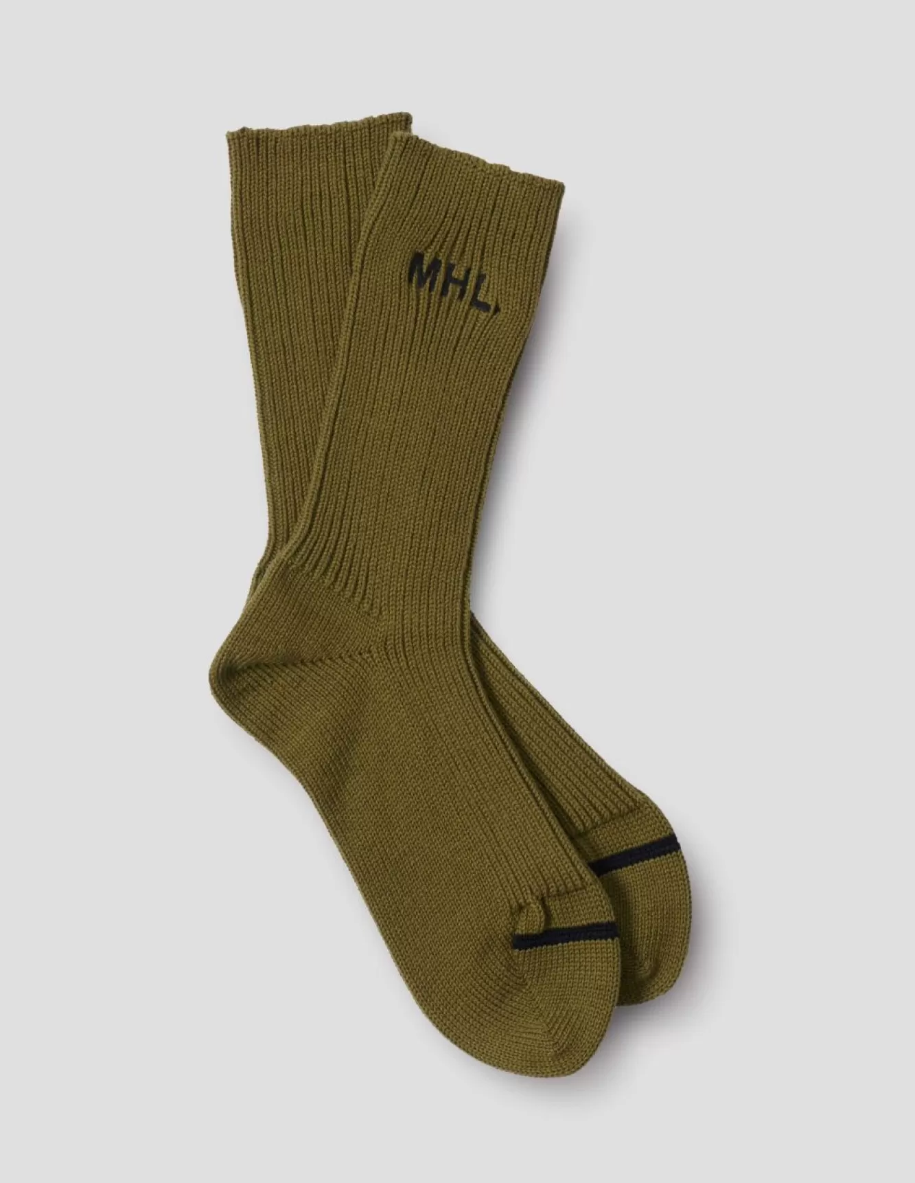 Margaret Howell MHL. SPORT SOCK Khaki Hot