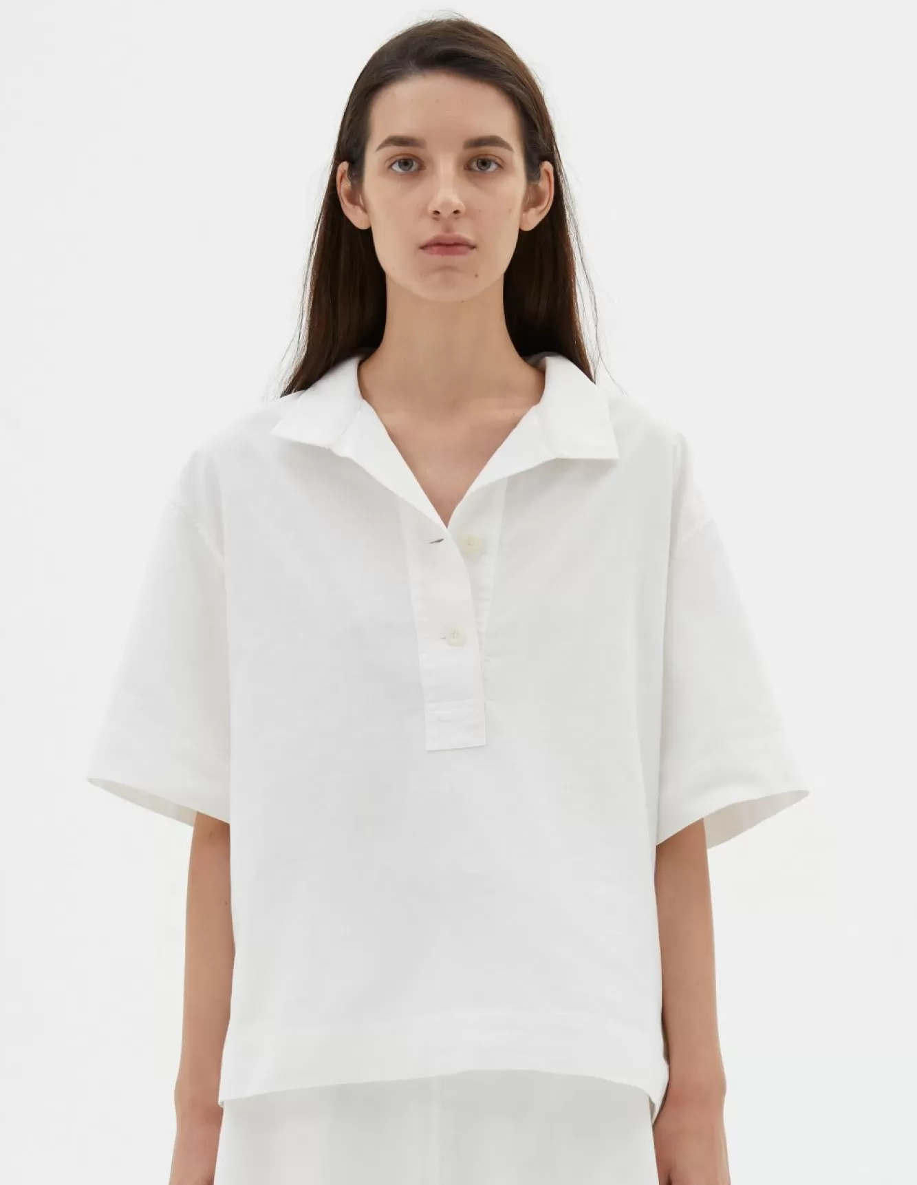 Margaret Howell MHL. S/S UTILITY SHIRT White Discount