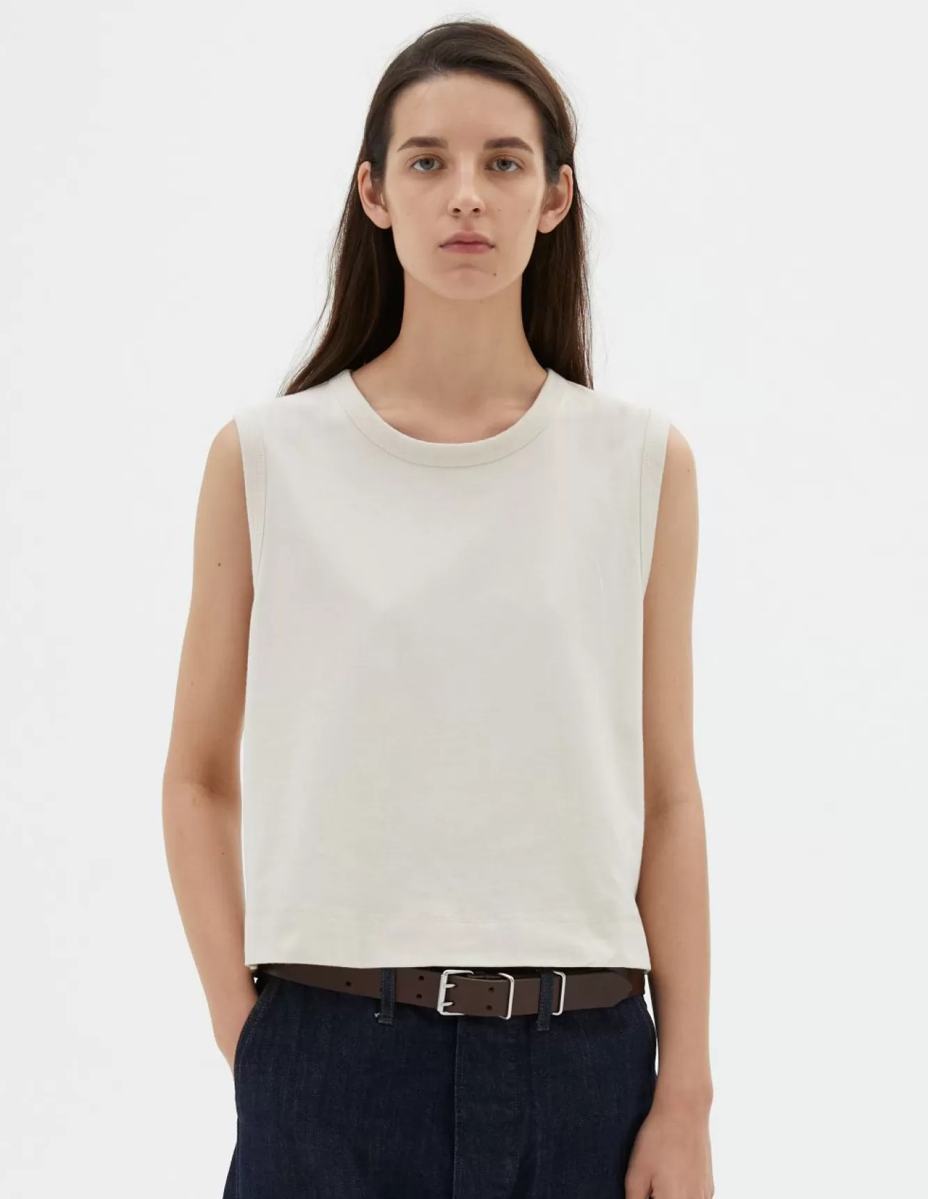 Margaret Howell MHL. TANK TOP Off White Outlet