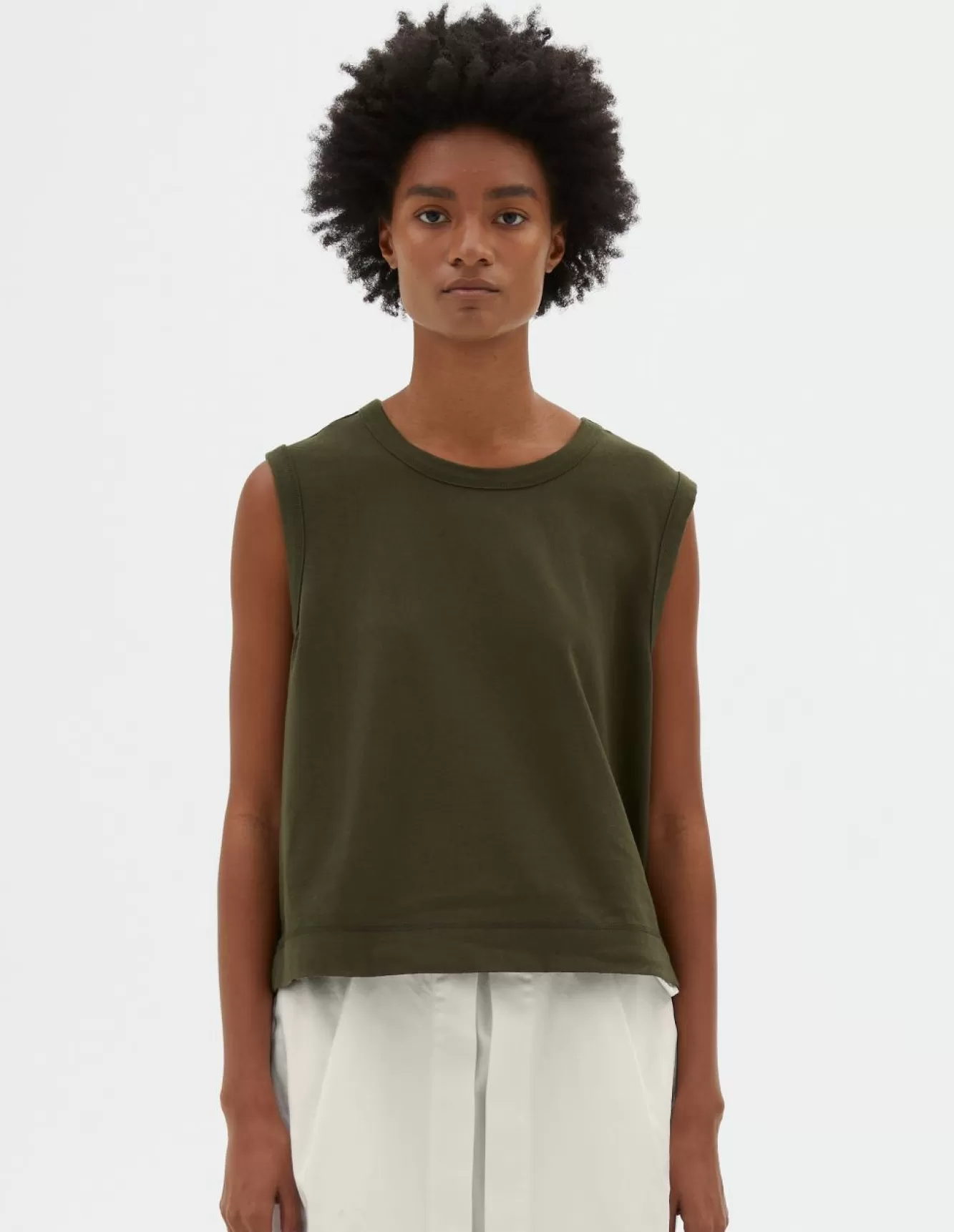 Margaret Howell MHL. TANK TOP Seaweed Discount