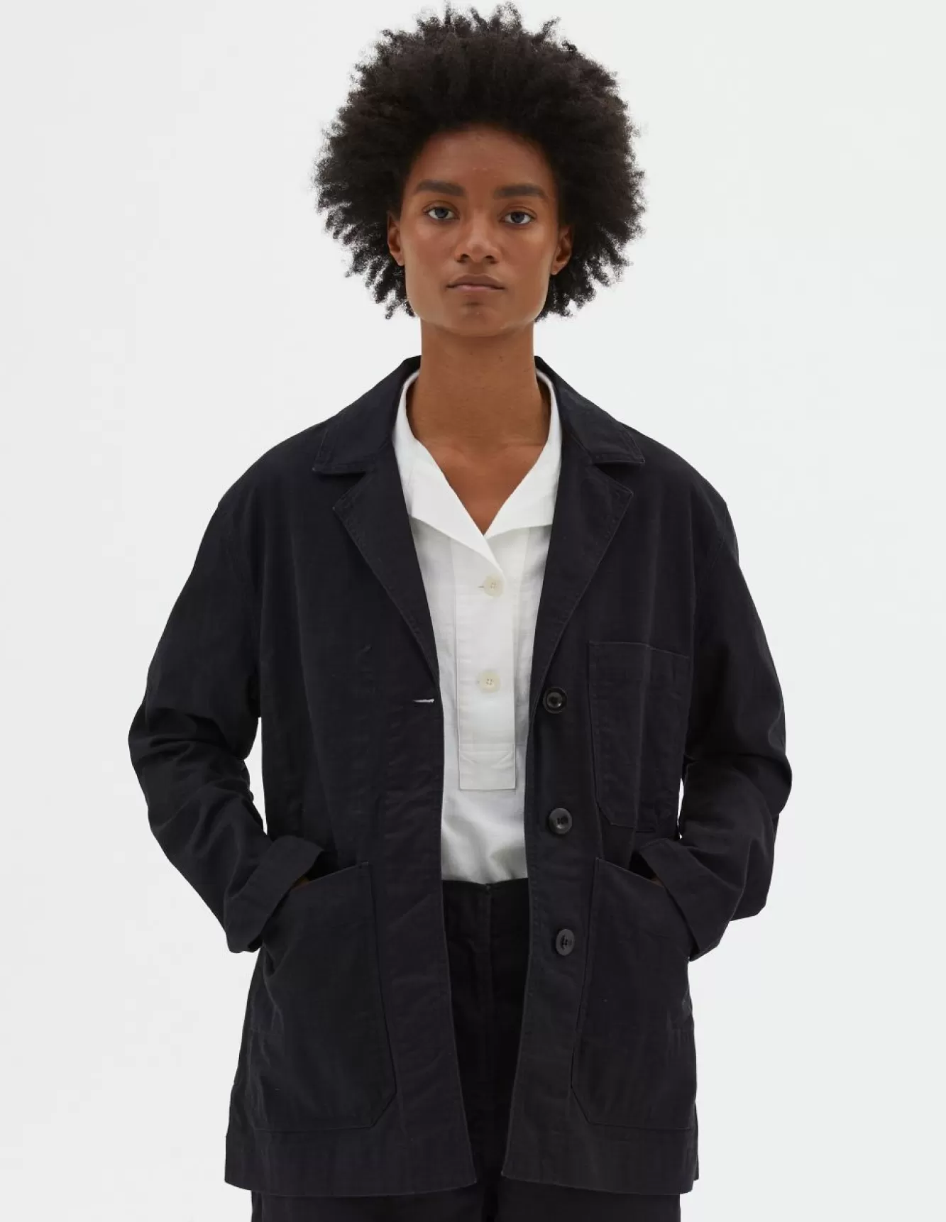 Margaret Howell MHL. UTILITY BLAZER Indigo Outlet