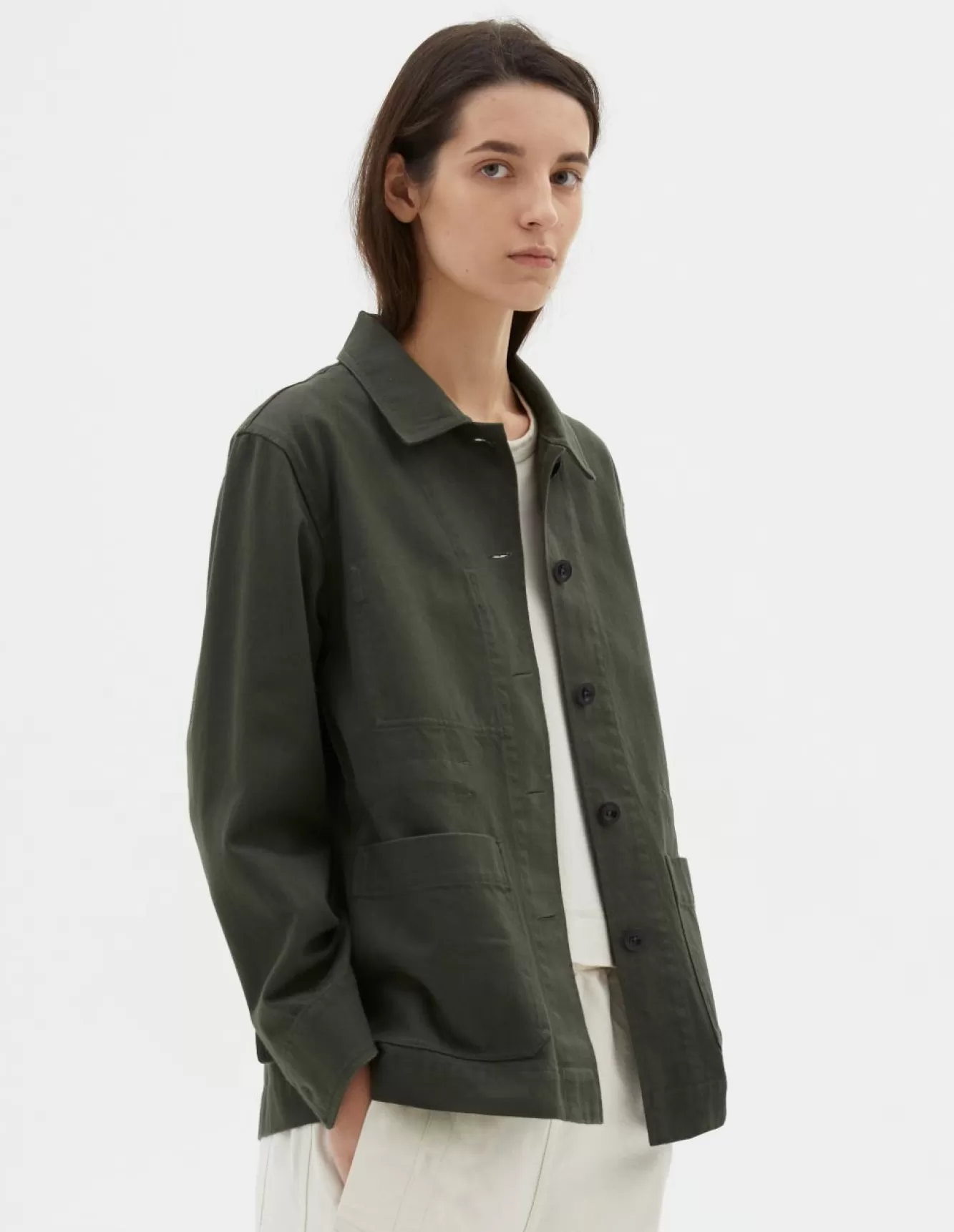 Margaret Howell MHL. WORKER JACKET Forest Flash Sale