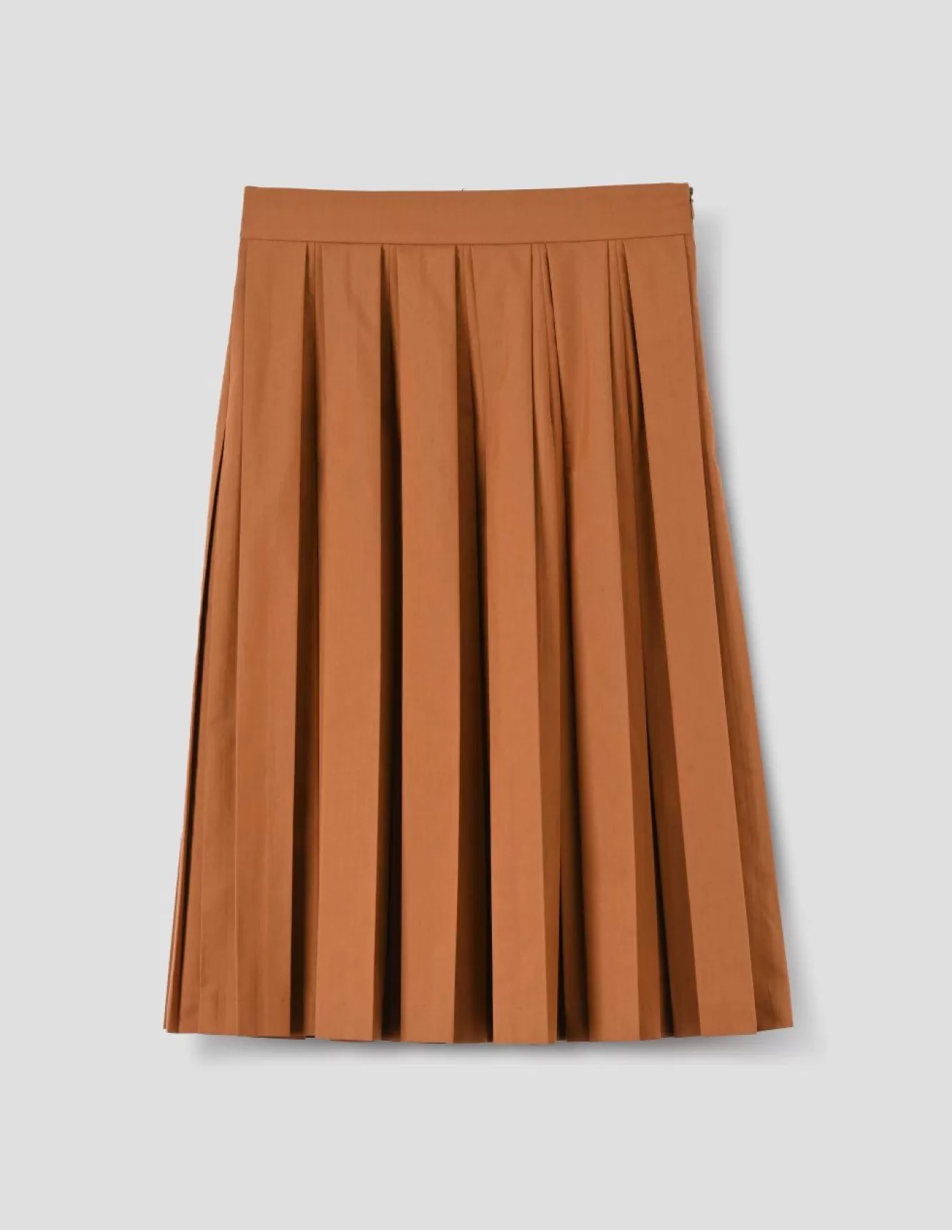 Margaret Howell MODERN PLEAT SKIRT Rich Orange New