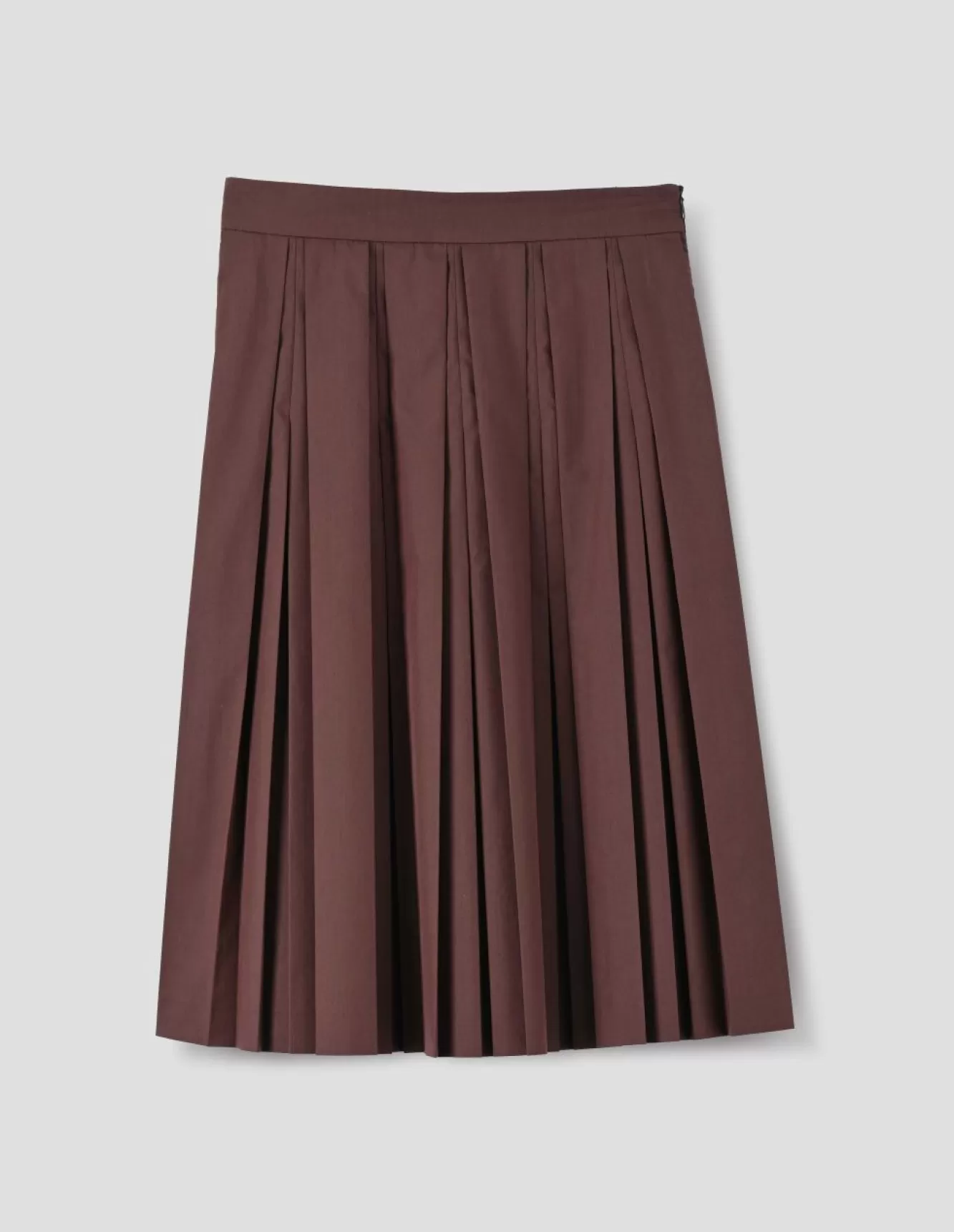 Margaret Howell MODERN PLEAT SKIRT Rust Cheap