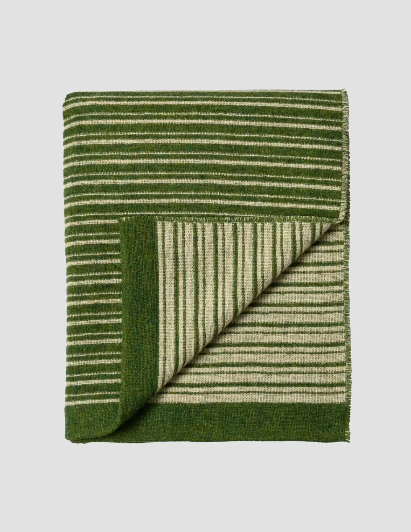 Margaret Howell MOURNE MALDWYN STRIPE BLANKET GreenWhite Best Sale