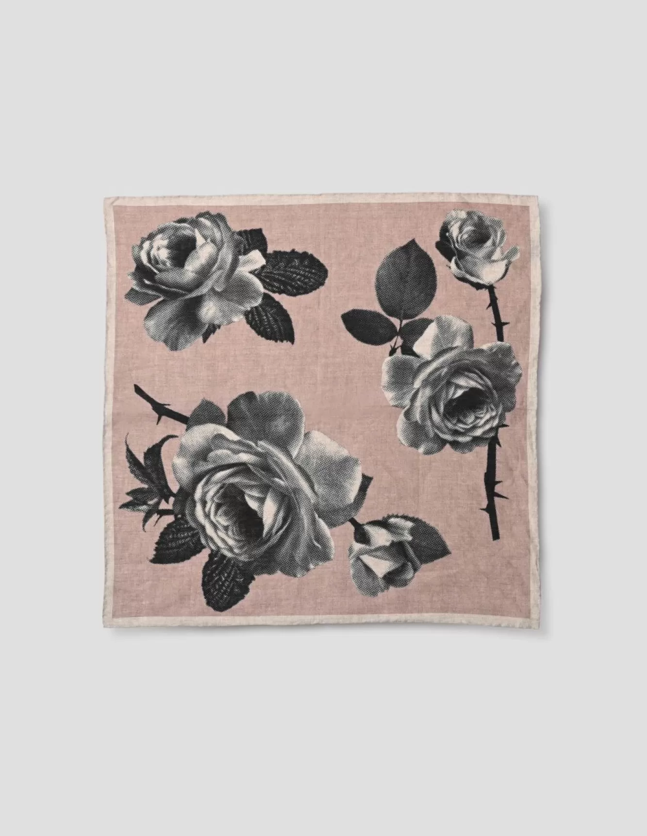 Margaret Howell ROSE BLOOM SCARF PALE PINKNATURALBLACK Shop