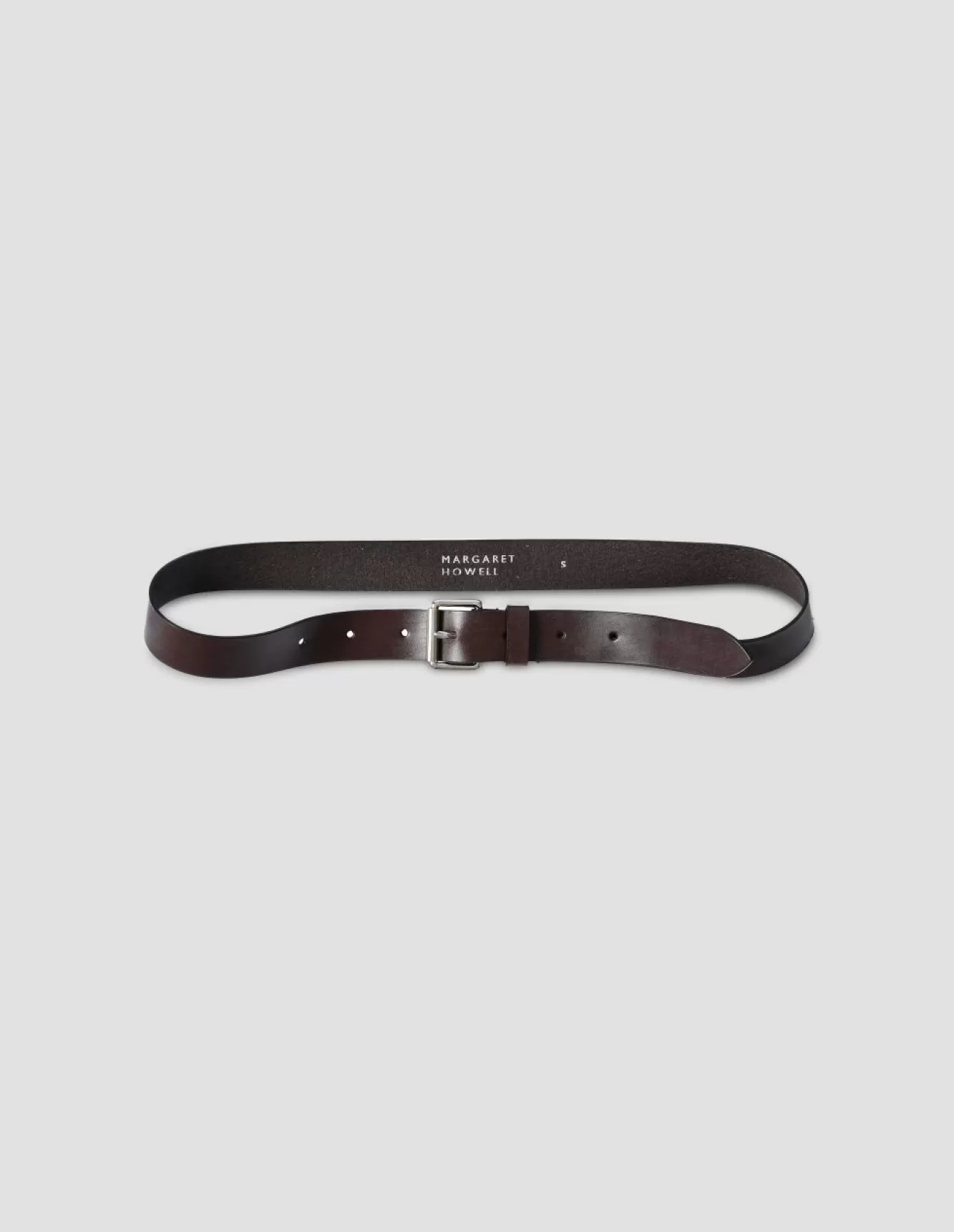 Margaret Howell SOFT BRIDLE BELT Dark Brown Cheap