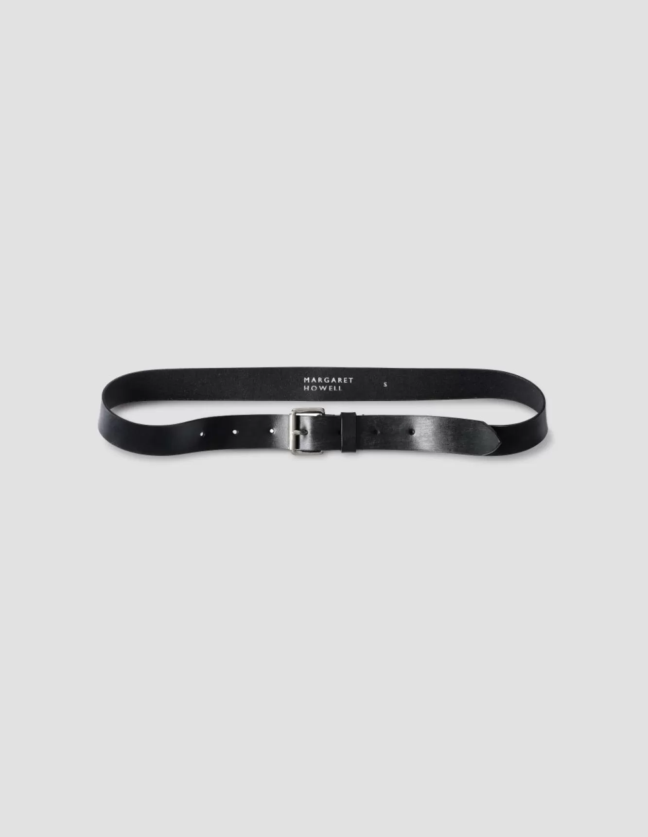 Margaret Howell SOFT BRIDLE BELT Black Cheap