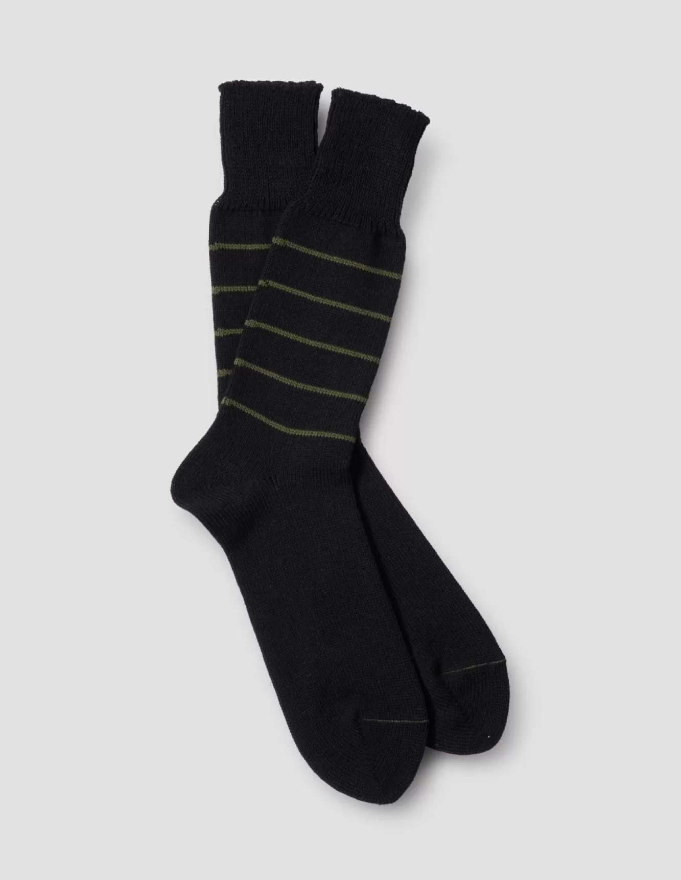 Margaret Howell STRIPE SOCK BlackKhaki Online