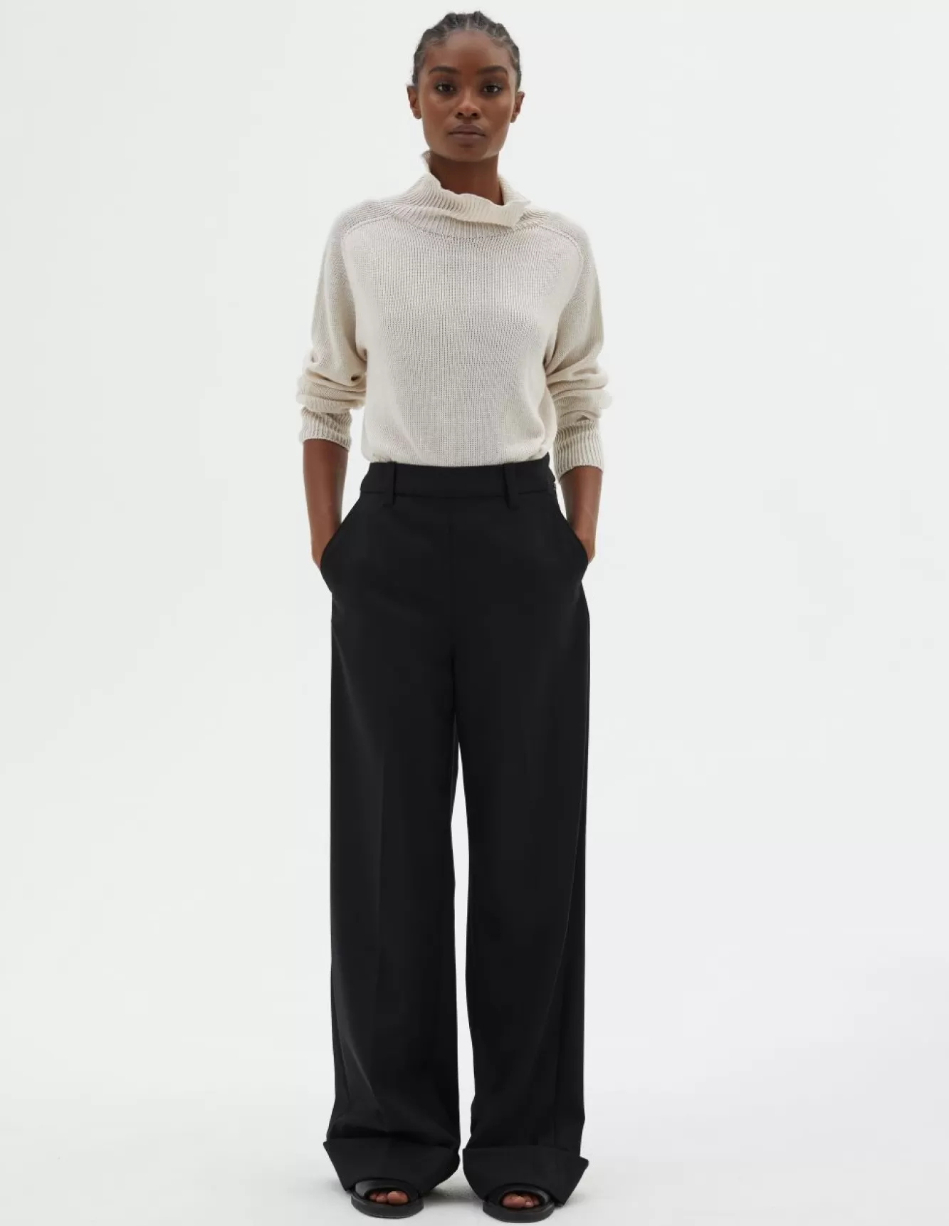 Margaret Howell TURN UP SAILOR TROUSER Black Sale