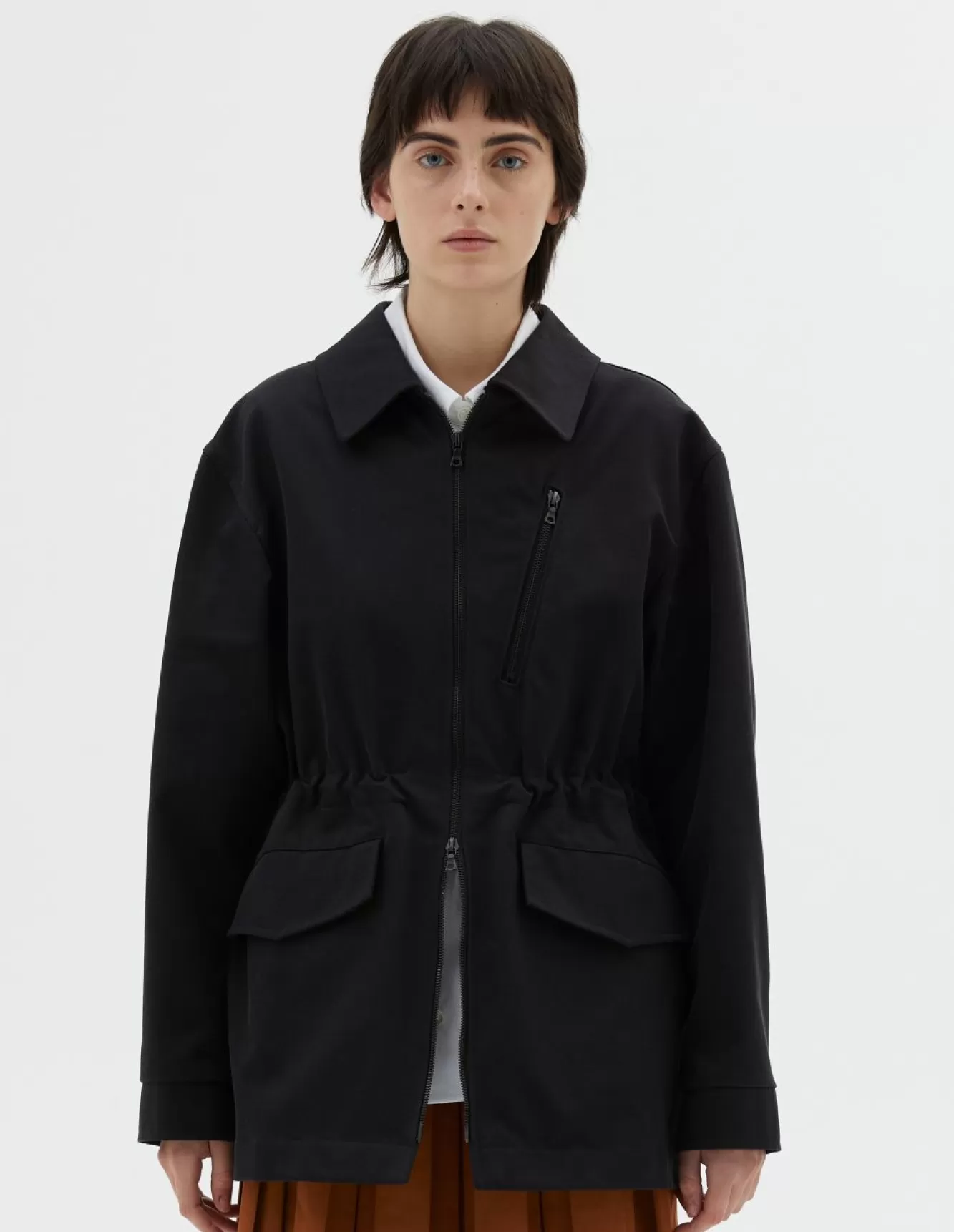 Margaret Howell ZIP POCKET WINDCHEATER Black Cheap